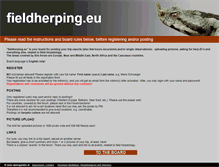 Tablet Screenshot of fieldherping.eu